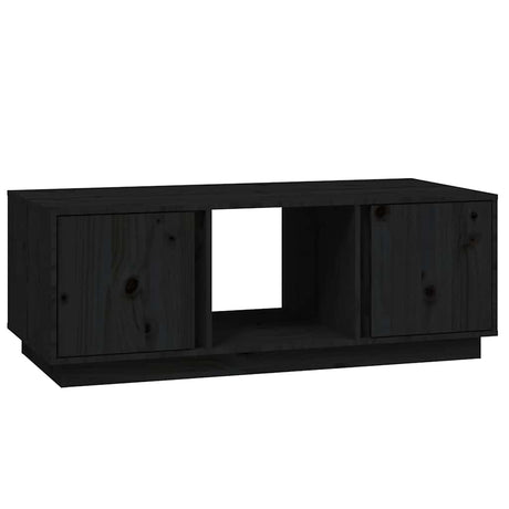 Vidaxl salontafel 110x50x40 cm massief grenenhout zwart