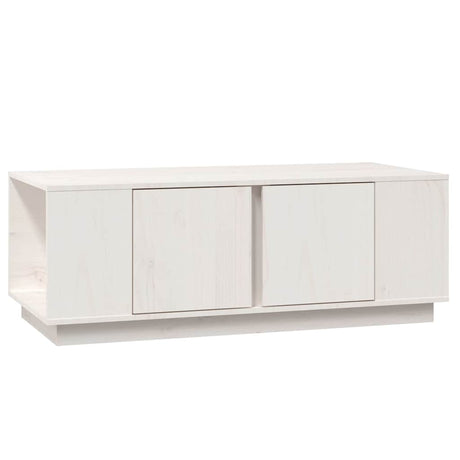 Vidaxl salontafel 110x50x40 cm massief grenenhout wit