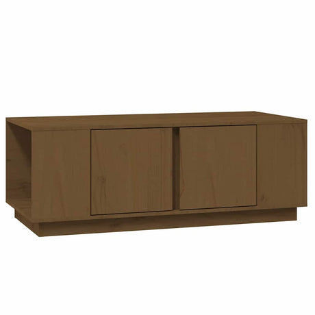 Vidaxl salontafel 110x50x40 cm massief grenenhout honingbruin