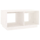 Vidaxl salontafel 80x50x40 cm massief grenenhout wit