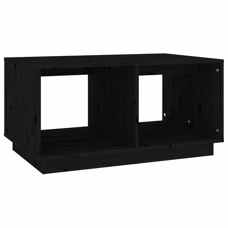 Vidaxl salontafel 80x50x40 cm massief grenenhout zwart