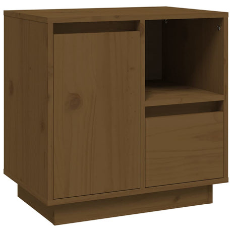 Vidaxl nachtkastje 50x34x50 cm massief grenenhout honingbruin