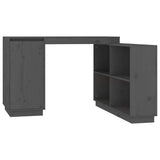 Vidaxl bureau 110x50x75 cm massief grenenhout grijs