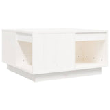 Vidaxl salontafel 60x61x32,5 cm massief grenenhout wit