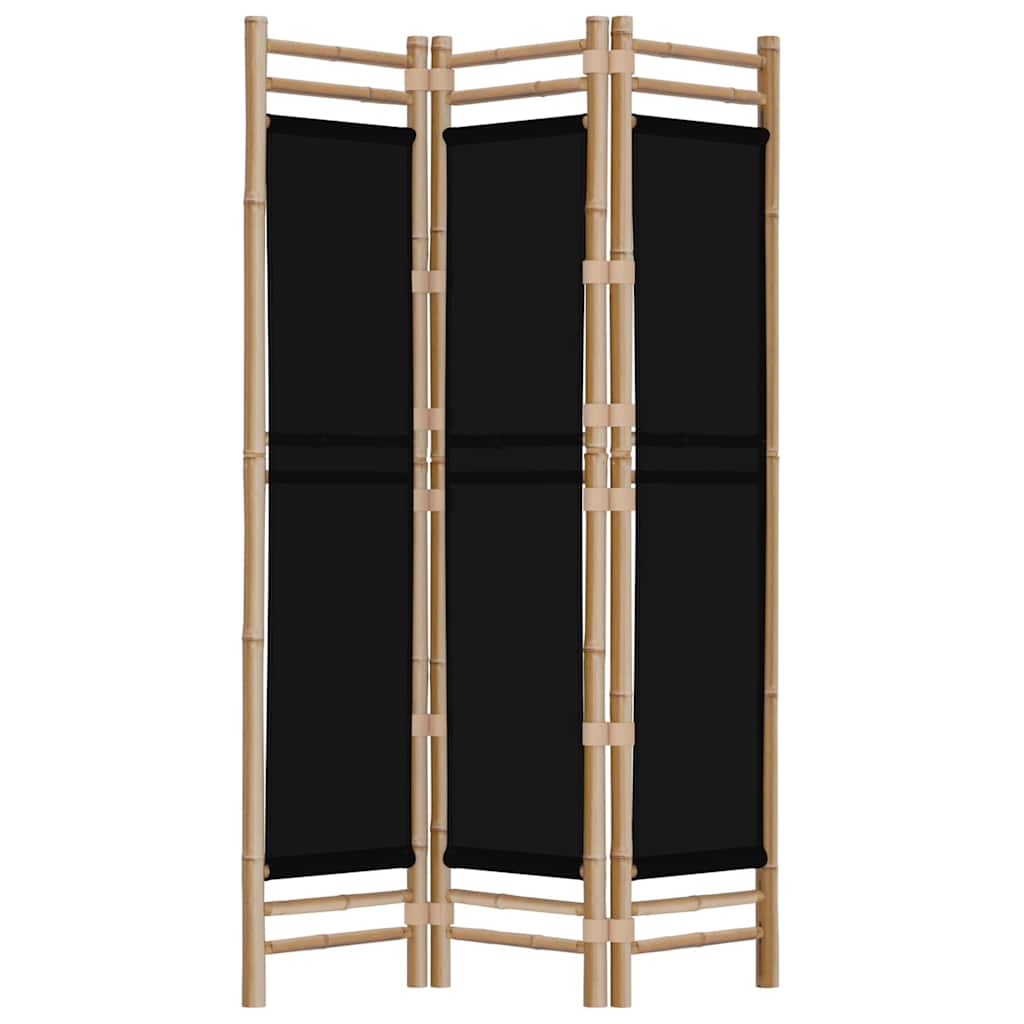 Vidaxl kamerscherm 3-panelen inklapbaar 120 cm bamboe en canvas