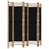 Vidaxl kamerscherm 5-panelen inklapbaar 200 cm bamboe en canvas