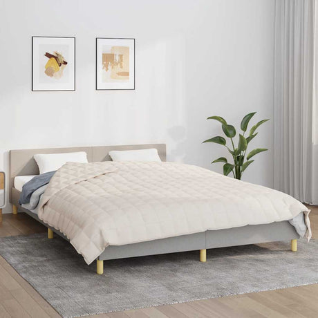 Koc obciążany Vidaxx 200x225 cm tkanina 9 kg jasny krem