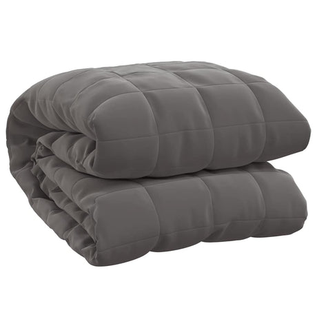 Vidaxl verzwaringsdeken 200x225 cm 13 kg stof grijs
