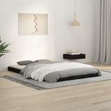 Vidaxl bedframe massief grenenhout zwart 120x190 cm