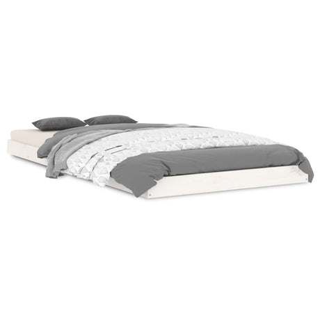 Vidaxl bedframe massief grenenhout wit 90x190 cm