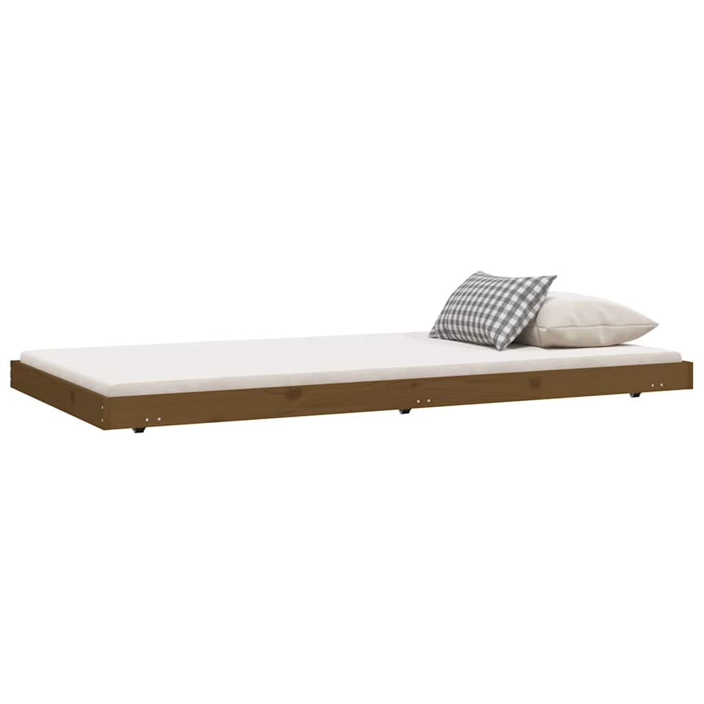 Vidaxl bedframe massief grenenhout honingbruin 100x200 cm
