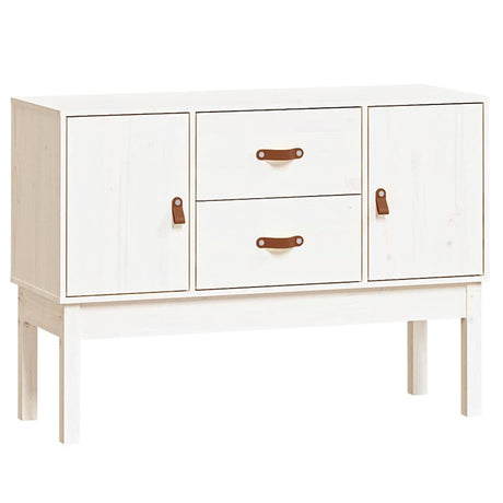 Vidaxl dressoir 110x40x78 cm massief grenenhout wit