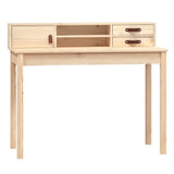 Vidaxl bureau 110x50x93 cm massief grenenhout