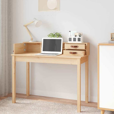 Vidaxl bureau 110x50x93 cm massief grenenhout