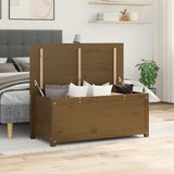 Vidaxl opbergbox honingbruin 110x50x45,5 cm massief grenenhout