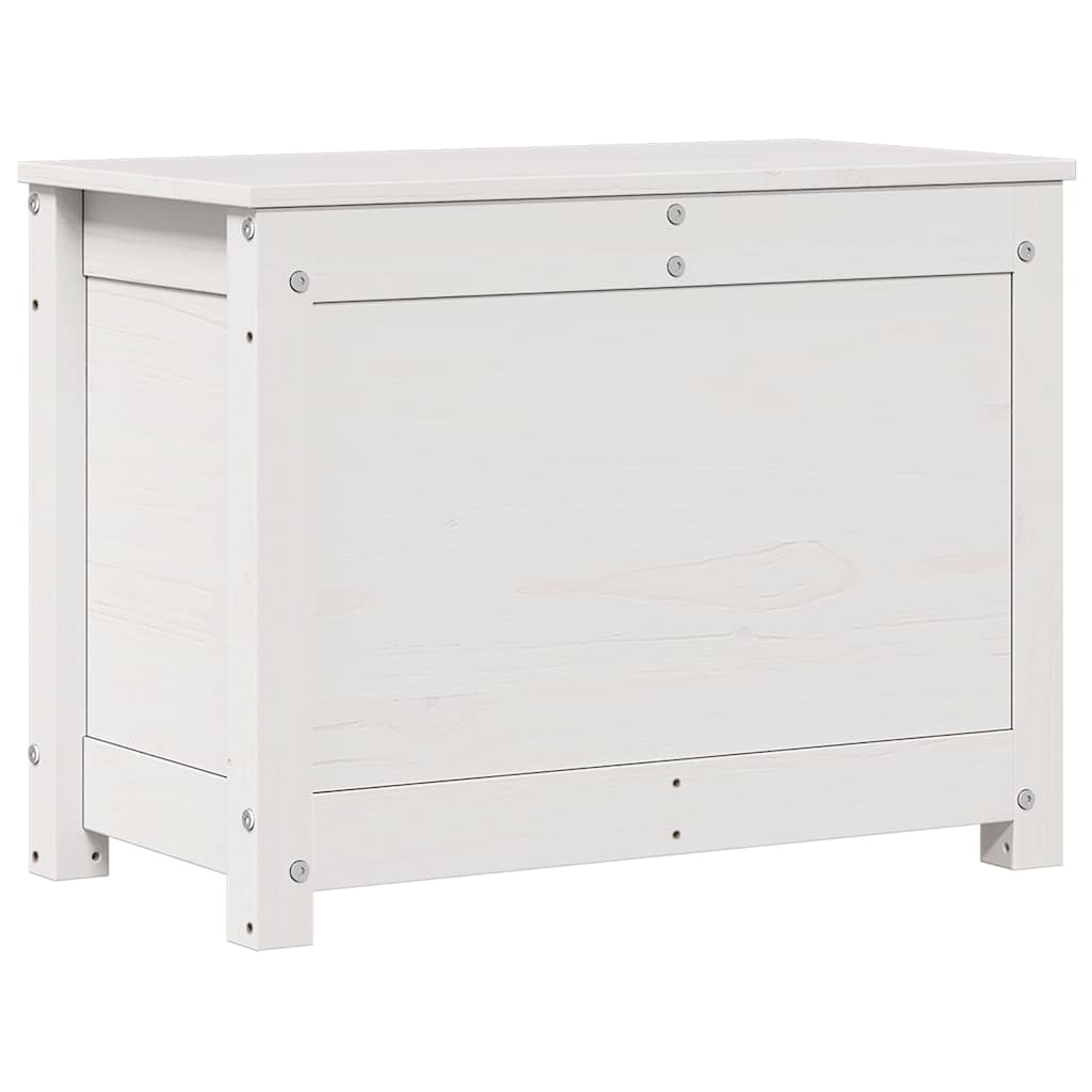 Vidaxl opbergbox wit 60x32x45,5 cm massief grenenhout
