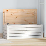 Vidaxl opbergbox wit 89x36,5x33 cm massief grenenhout