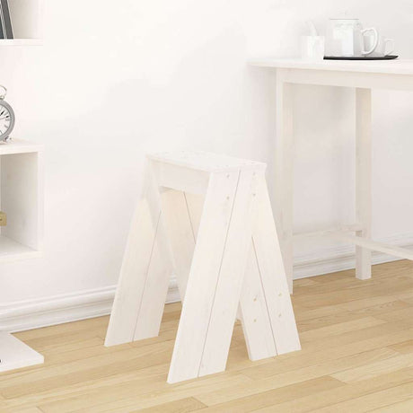 Vidaxl krukken 2 st 40x40x60 cm massief grenenhout wit