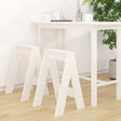 Vidaxl krukken 2 st 40x40x60 cm massief grenenhout wit