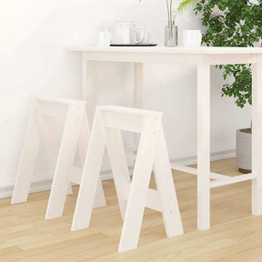 Vidaxl krukken 2 st 40x40x60 cm massief grenenhout wit