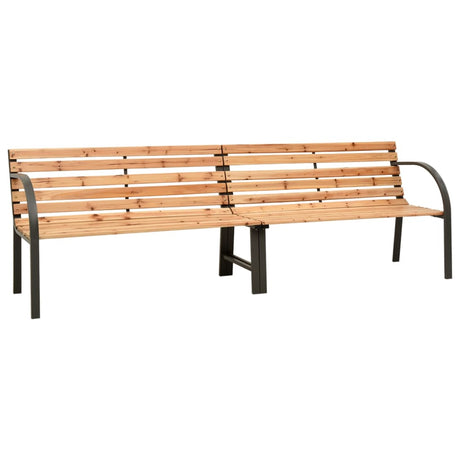 Vidaxl tuinbank dubbel 225 cm massief vurenhout