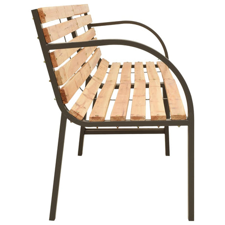 Vidaxl tuinbank dubbel 225 cm massief vurenhout