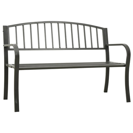 Vidaxl tuinbank 120 cm staal grijs