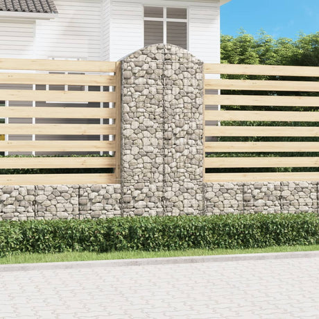 Sklepienie gabionowe Vidaxx 100x50x220 240 cm ocynkowane żelazo