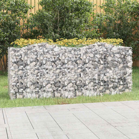 Sklepienie gabionowe Vidaxx o wymiarach 200x50x100 cm, ocynkowane