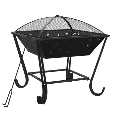 Ognisko VidaXL z pogrzebaczem XXL 50 cm ze stali