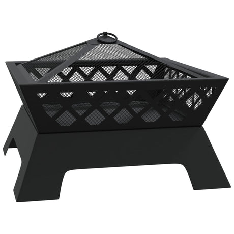 Ognisko VidaXL z pogrzebaczem XXL 50 cm ze stali