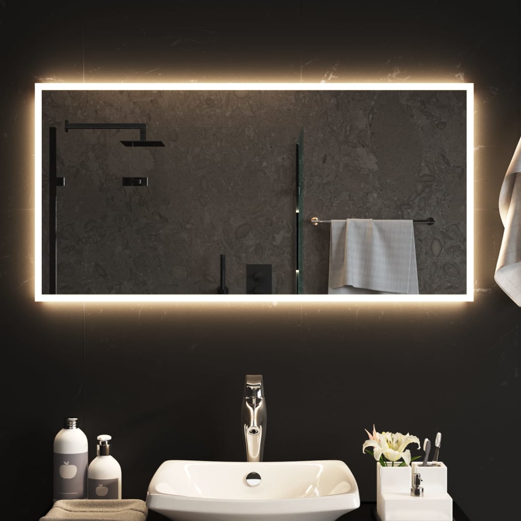 VidaXL Lustro łazienkowe LED 50x100 cm