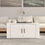 Vidaxl salontafel 80x50x36 cm bewerkt hout hoogglans wit
