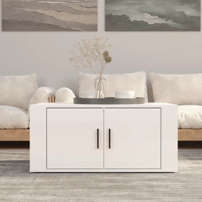 Vidaxl salontafel 80x50x36 cm bewerkt hout hoogglans wit