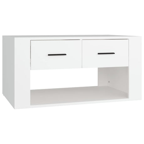 Vidaxl salontafel 80x50x40 cm bewerkt hout wit