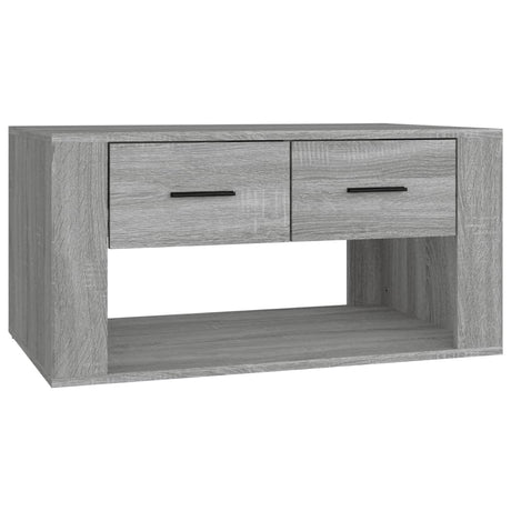 Vidaxl salontafel 80x50x40 cm bewerkt hout grijs sonoma eiken