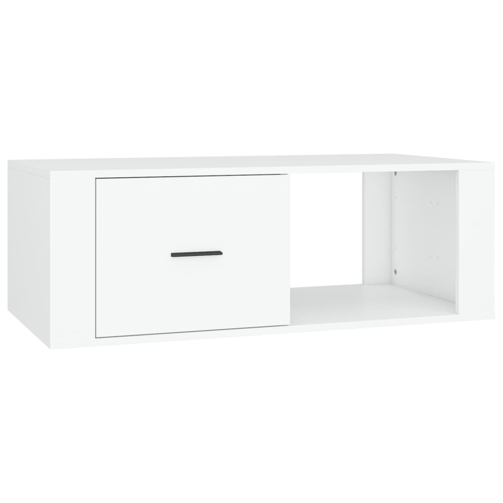 Vidaxl salontafel 100x50,5x35 cm bewerkt hout wit