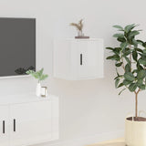 Vidaxl tv-wandmeubel 40x34,5x40 cm hoogglans wit