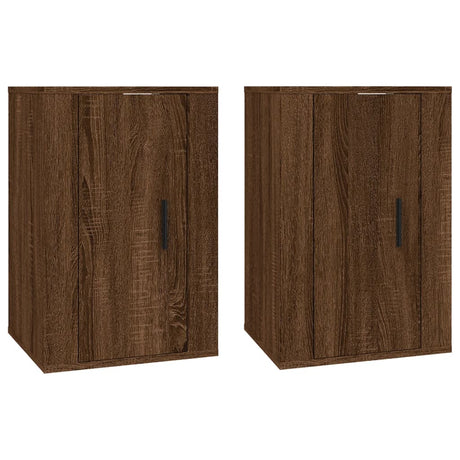 Vidaxl tv-wandmeubels 2 st 40x34,5x60 cm bruin eikenkleur