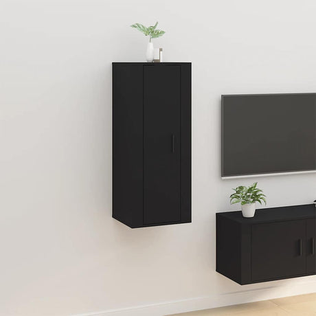 Vidaxl tv-wandmeubel 40x34,5x100 cm zwart