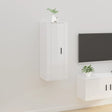 Vidaxl tv-wandmeubel 40x34,5x100 cm hoogglans wit