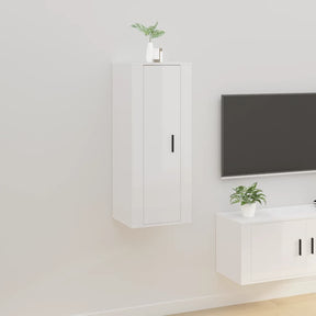 Vidaxl tv-wandmeubel 40x34,5x100 cm hoogglans wit