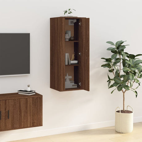 Vidaxl tv-wandmeubel 40x34,5x100 cm bruin eikenkleur