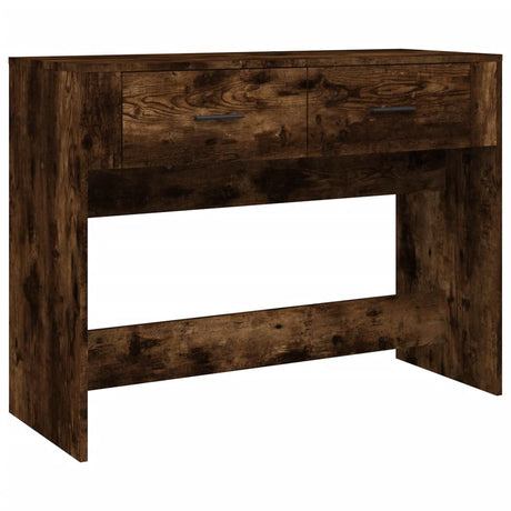Vidaxl wandtafel 100x39x75 cm bewerkt hout gerookt eikenkleurig