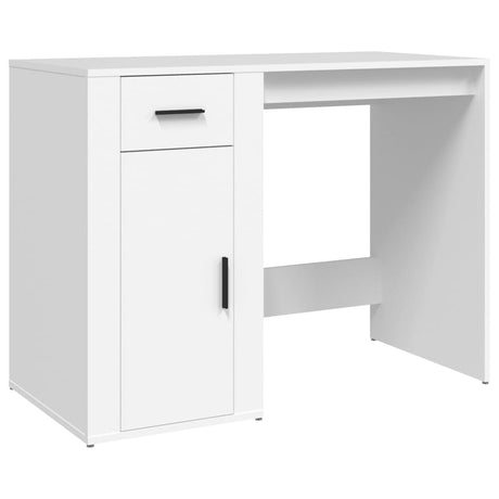 Vidaxl bureau 100x49x75 cm bewerkt hout wit