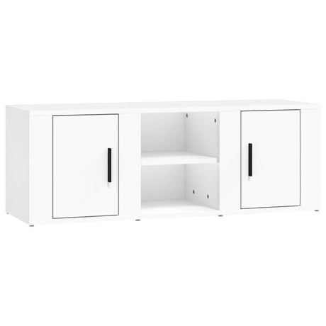 Vidaxl tv-meubel 100x31,5x35 cm bewerkt hout wit