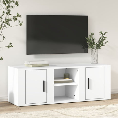Vidaxl tv-meubel 100x31,5x35 cm bewerkt hout wit