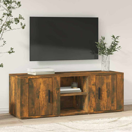 Vidaxl tv-meubel 100x31,5x35 cm bewerkt hout gerookt eikenkleurig