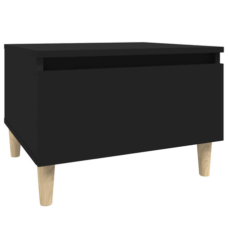 Vidaxl bijzettafel 50x46x35 cm bewerkt hout zwart