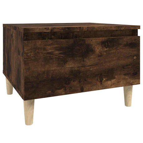Vidaxl bijzettafel 50x46x35 cm bewerkt hout gerookt eikenkleurig
